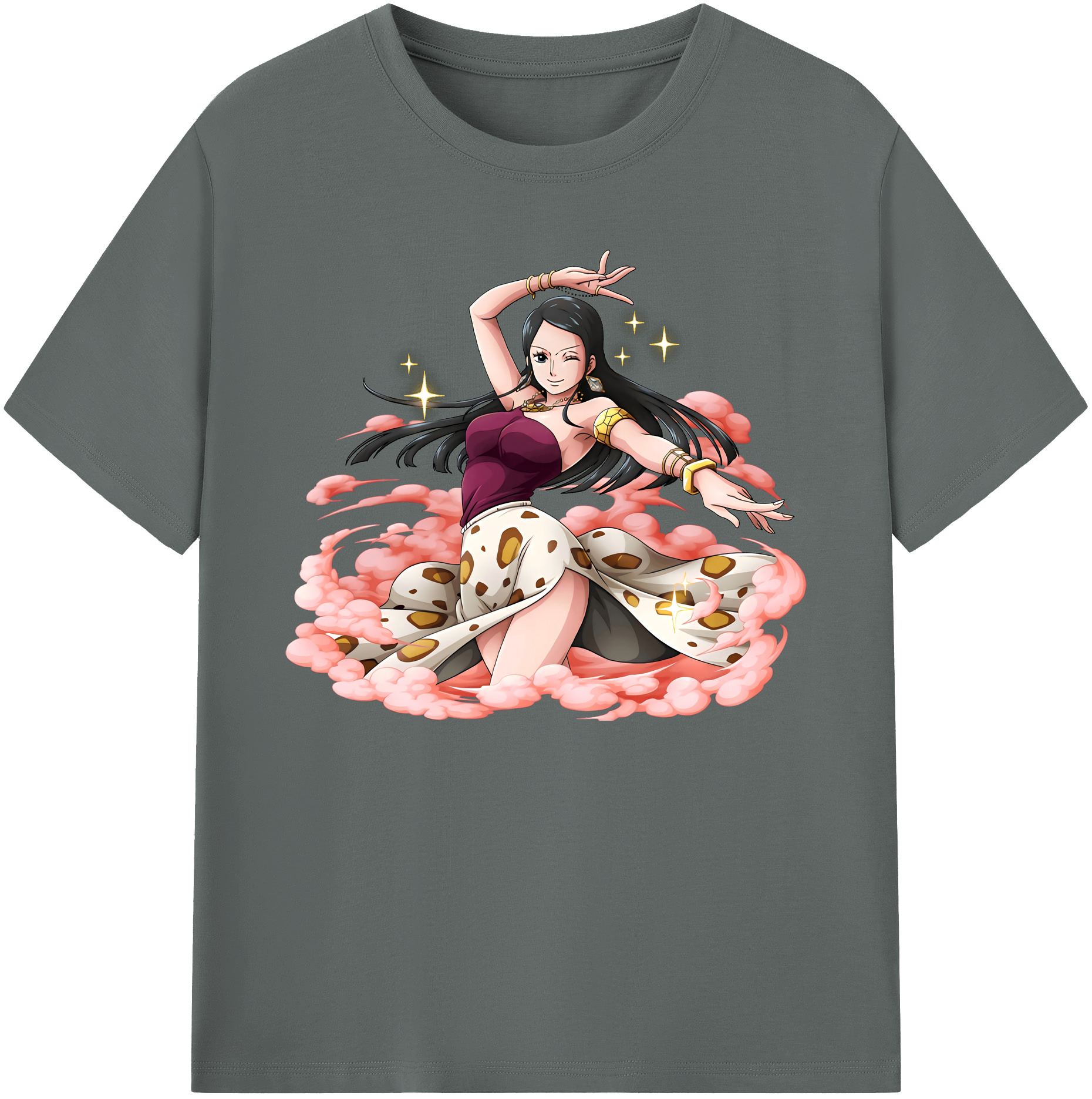 ワンピース ニコ・ロビン ONE PIECE Nico Robin 綿100％ メンズ半袖Tシャツ｜肌触りやわらか＆通気性